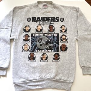 Vintage Oakland Raiders Legends Sweatshirt Size Large Excellent Condition